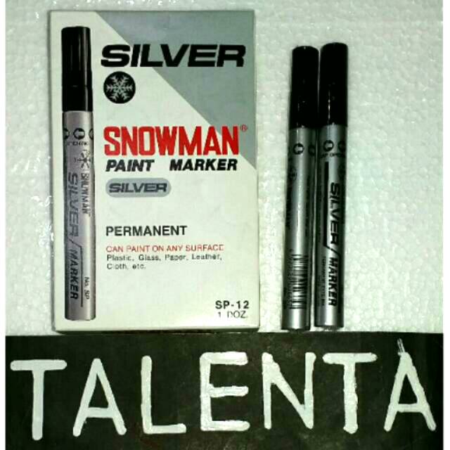 Spidol Perak/Paint Marker Silver Snowman