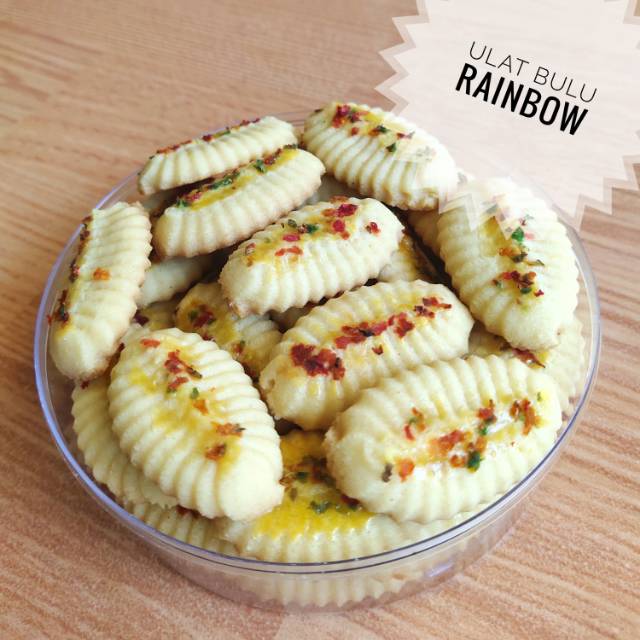 

KUE LEBARAN | KUE KERING | ULAT BULU RAINBOW | YASMIN'S COOKIES