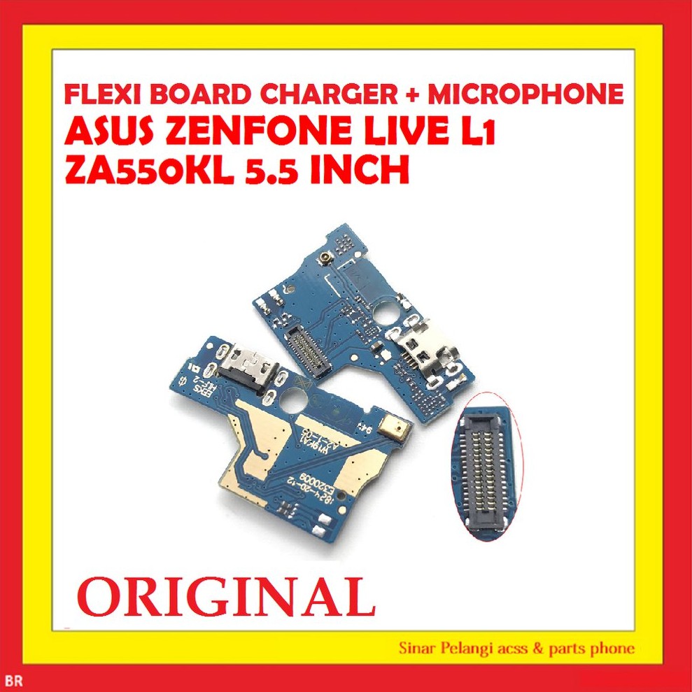 FLEXIBLE ASUS ZENFONE LIVE L1 ZA550KL CONNECTOR CASAN KONEKTOR CHARGER MICROPHONE MIK 910191