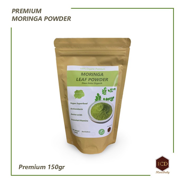 

MORINGA POWDER/ BUBUK PREMIUM DAUN KELOR 150 Gr By ICD