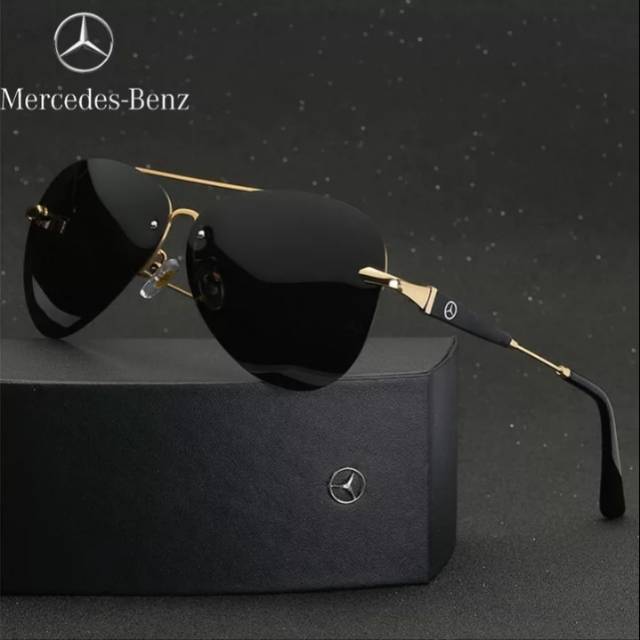 Kacamata polarized Mercedes Benz pria wanita