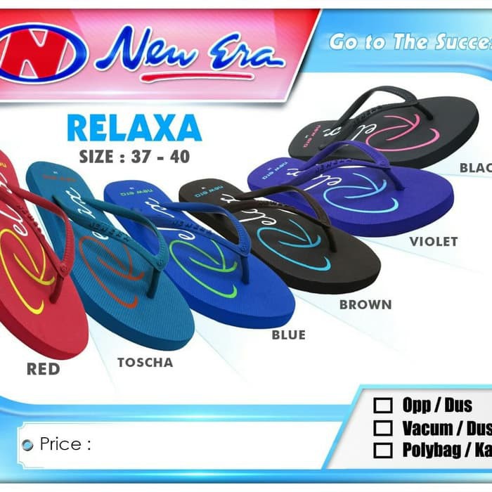  Sandal  Jepit Wanita  New  Era  RELAXA Size 37 40 Shopee 