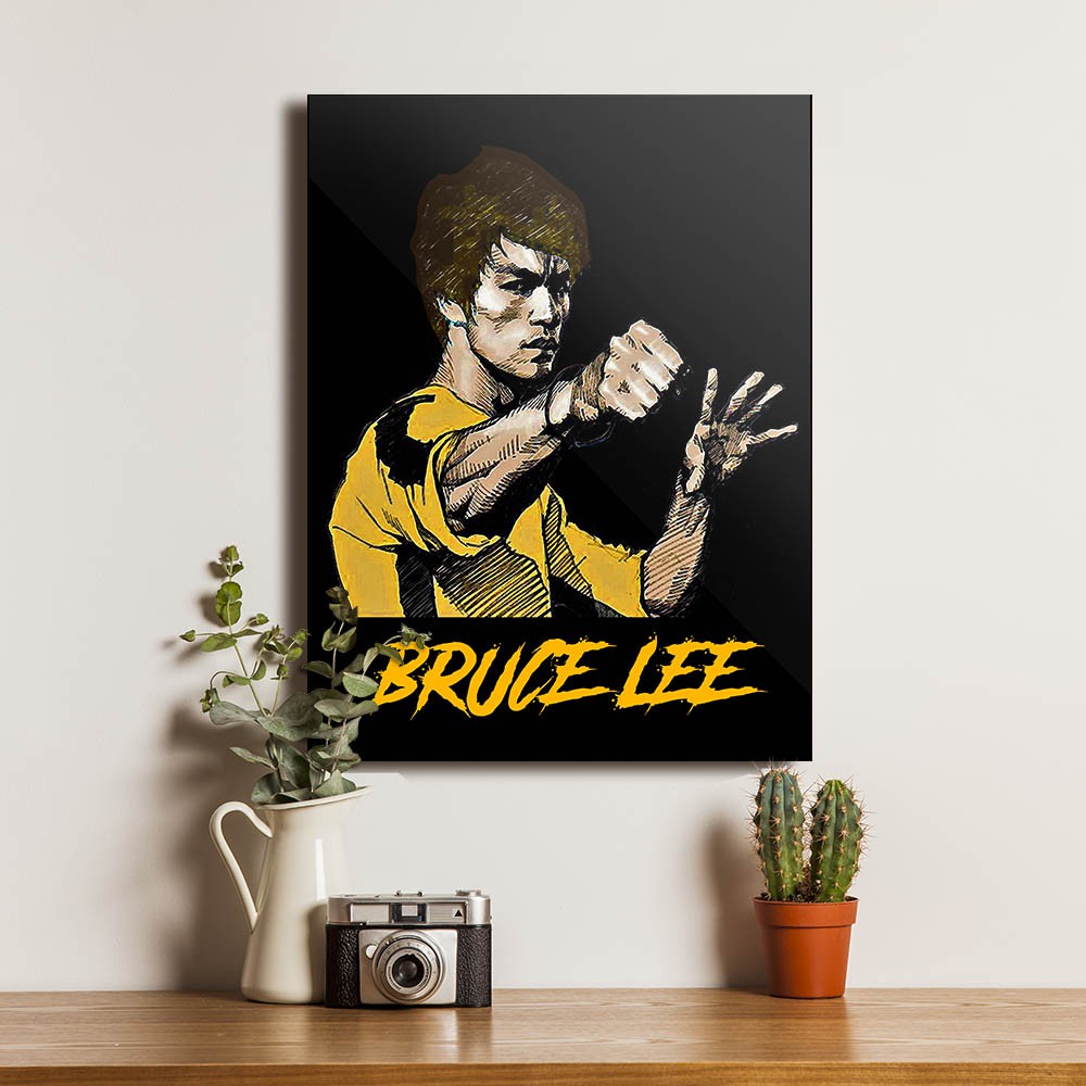 Bruce Lee Poster Kayu Dekorasi Hiasan Pajangan Dinding Walldecor