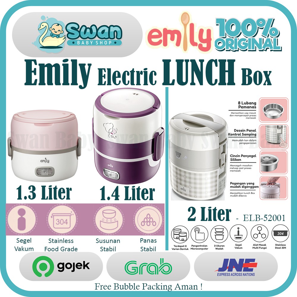 Emily Electric Lunch Box  / Container Makanan Bayi / Food Processor