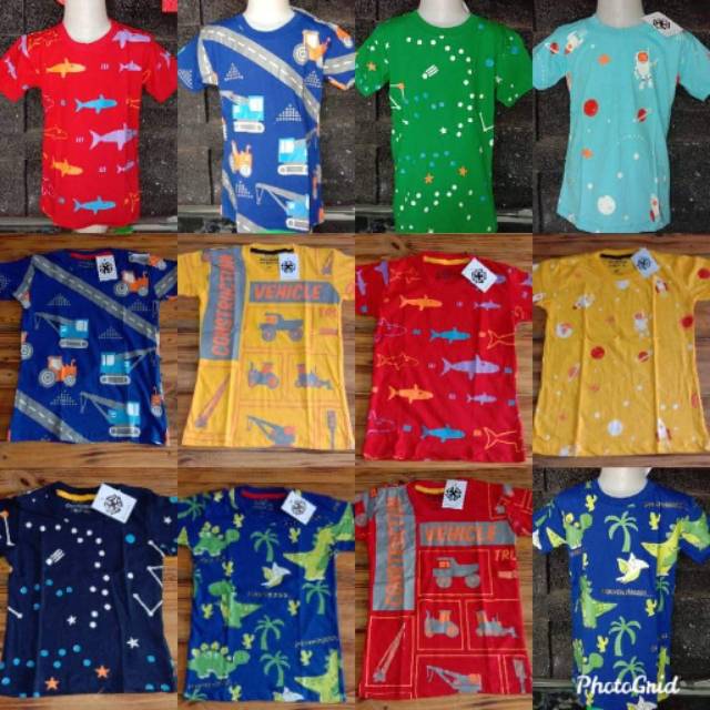 Kaos anak laki cowo full print oshkosh