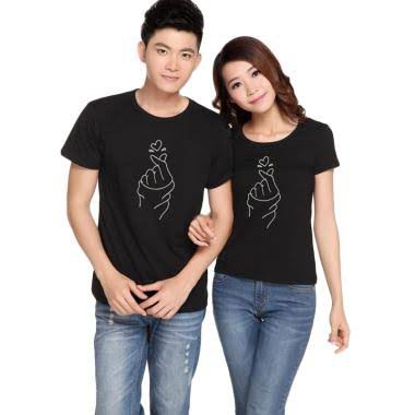 KAOS SARANGHAE COUPLE VALENTINE BAJU TSHIRT COMBED 30S