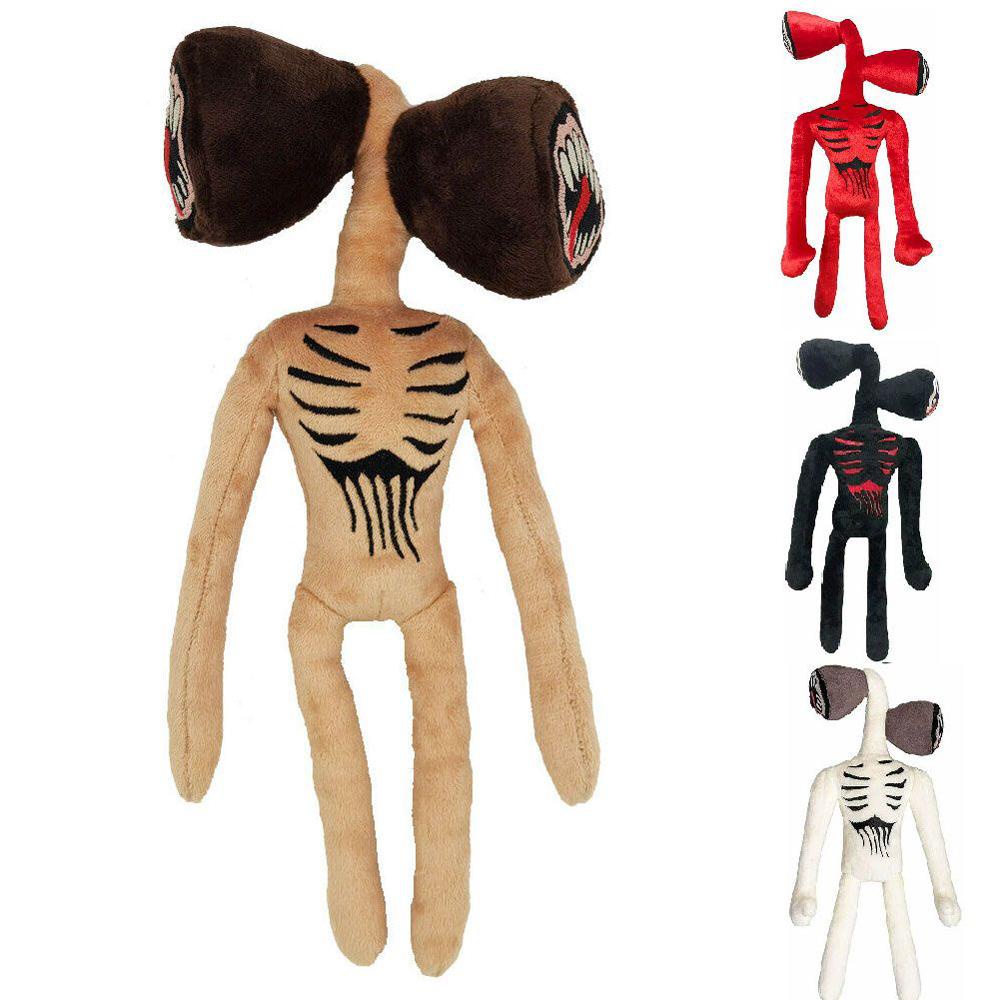 Lanfy Siren Kepala Hadiah Natal Boneka Binatang Putih Hitam Peluches Mainan Anime Plushie Kartun Kucing Sirenhead Boneka Boneka