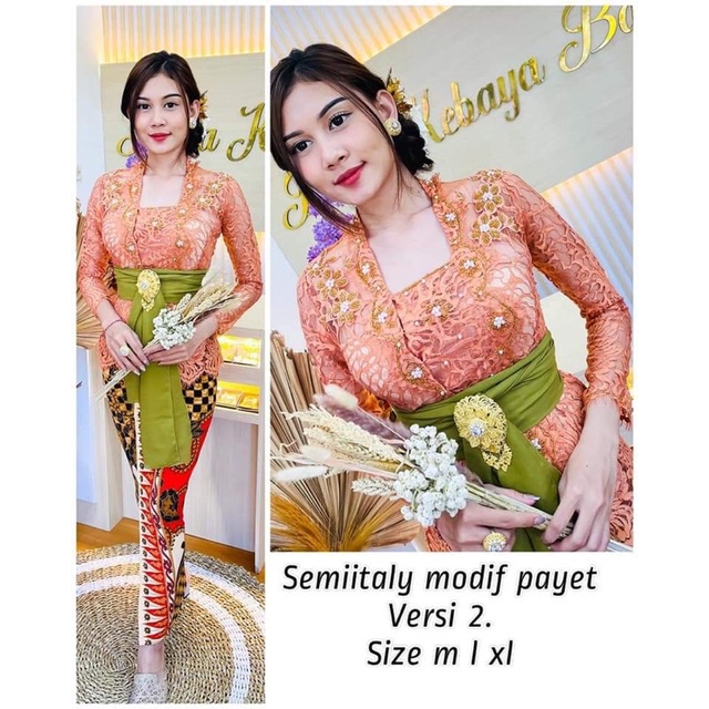 kebaya jadi payet modif