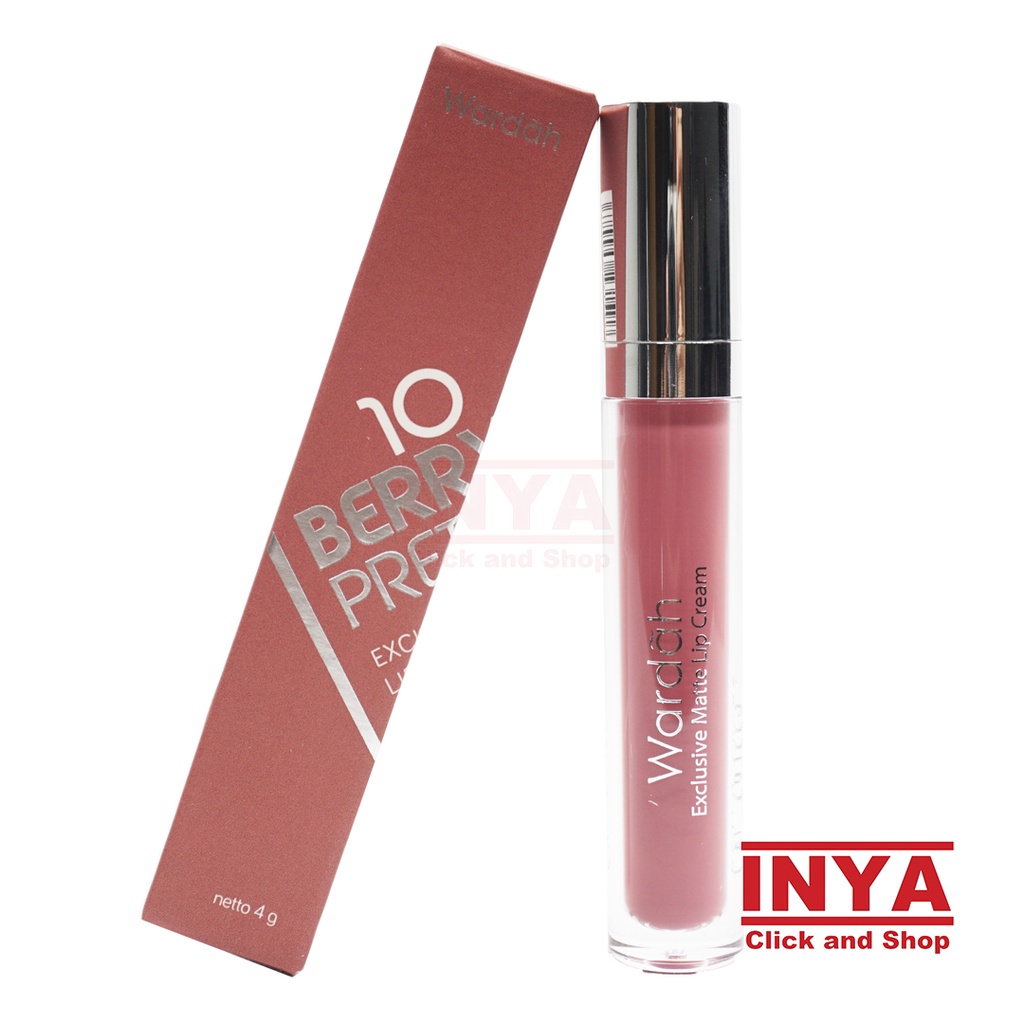 WARDAH EXCLUSIVE MATTE LIP CREAM 10 BERRY PRETTY 4gr