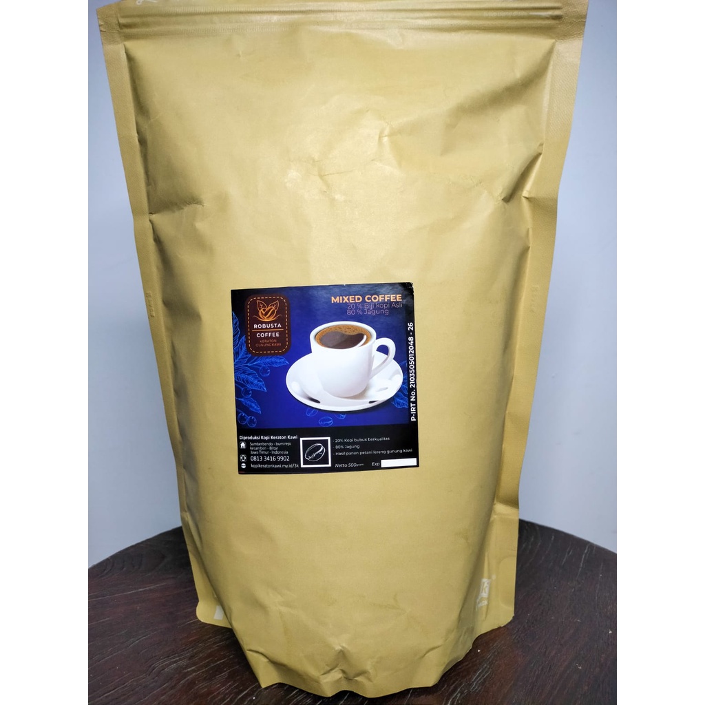 Jual KOPI ROBUSTA KOPI GILING KOPI HITAM KAWI JAWA TIMUR MIX CORN KEMASAN 1 KG Shopee Indonesia