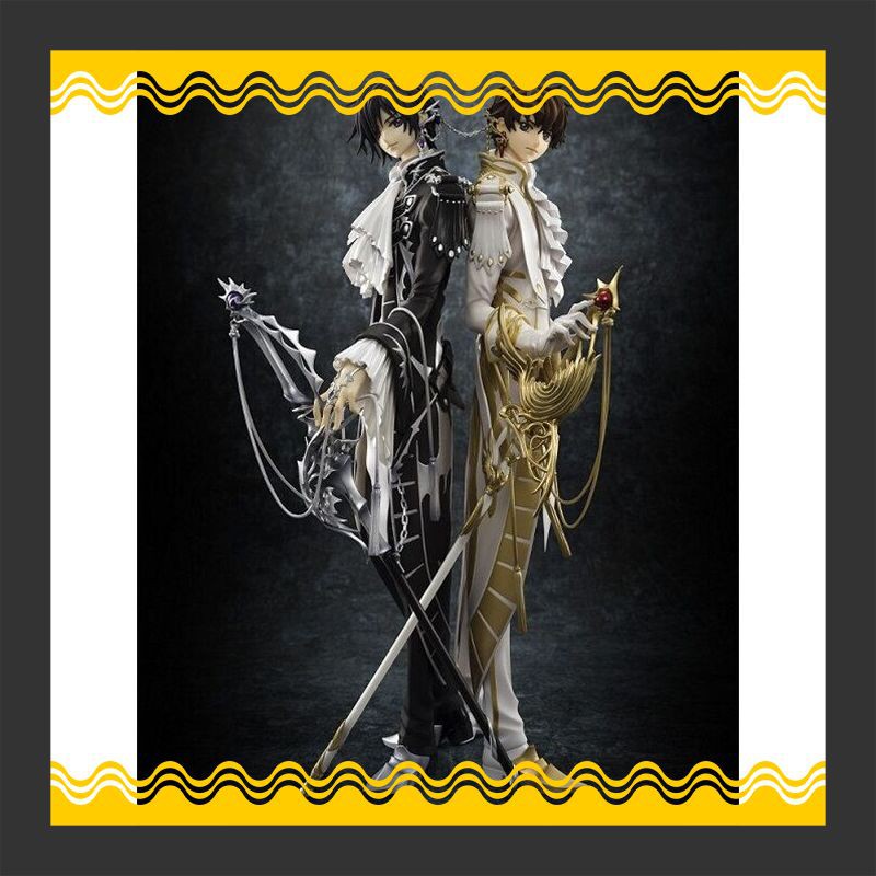 Anime Figure Import Berkualitas 2 Pcs/set Kururu Code Geass Lelouch Of Rebellion Suzaku Koleksi Angk