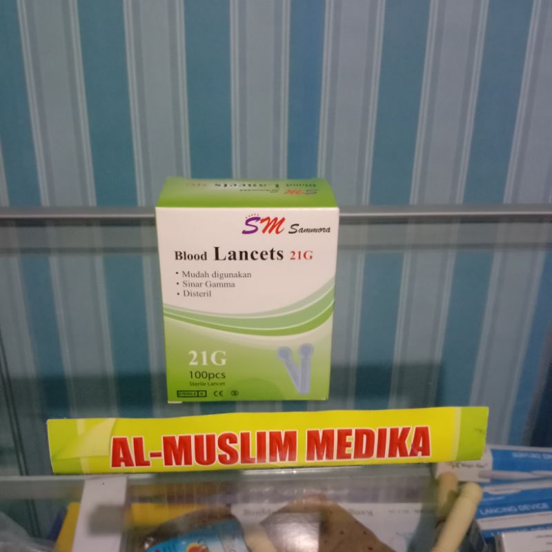 Jarum bekam sammora / Lancets bekam sammora 21G isi 100