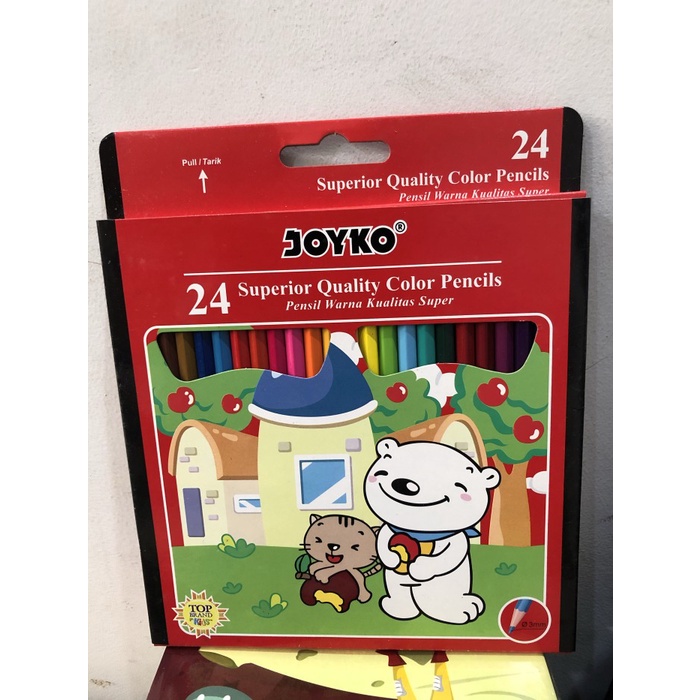 

Hot Sale Pensil Warna Joyko Superior 24 Warna Panjang Promo
