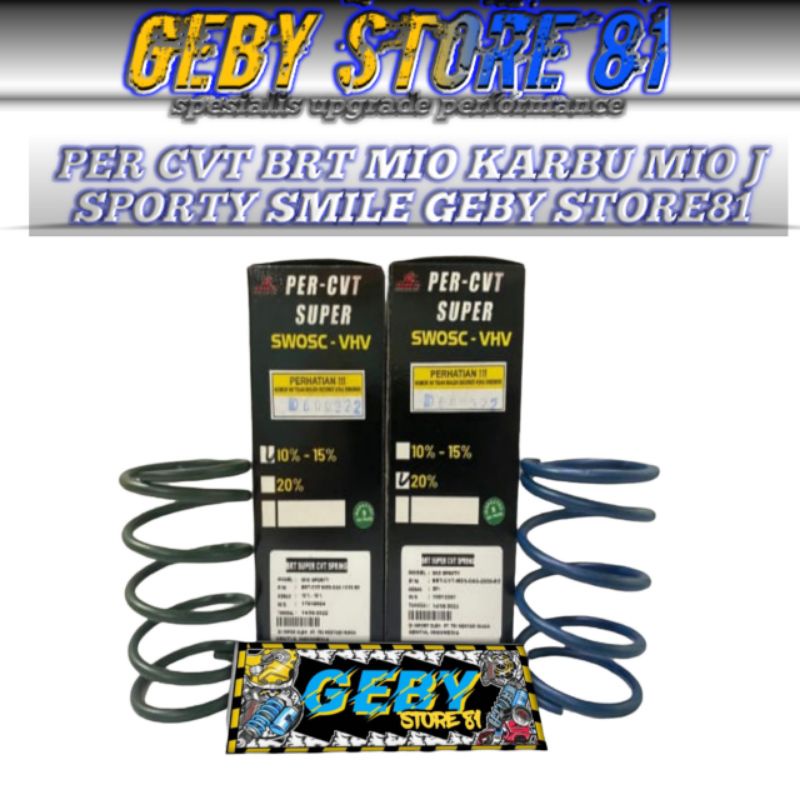 PER CVT BRT MIO KARBU PER CVT MIO SPORTY SMILE SPRING PER CVT J 10%-15 &  20% PER CVT BRT MIO SOUL F