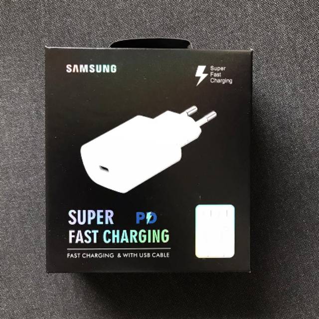 (TWS) Samsung Travel Charger Ep-TA800 USB-C Original SuperFast Charging - Putih