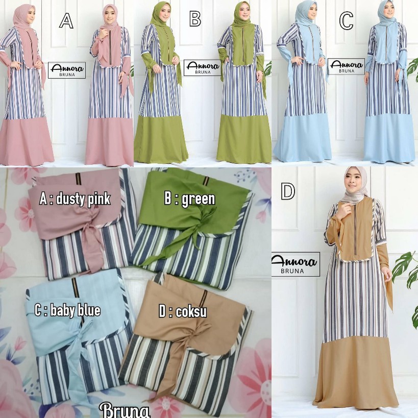 BRUNA DRESS BY ANNORA/ GAMIS CANTIK