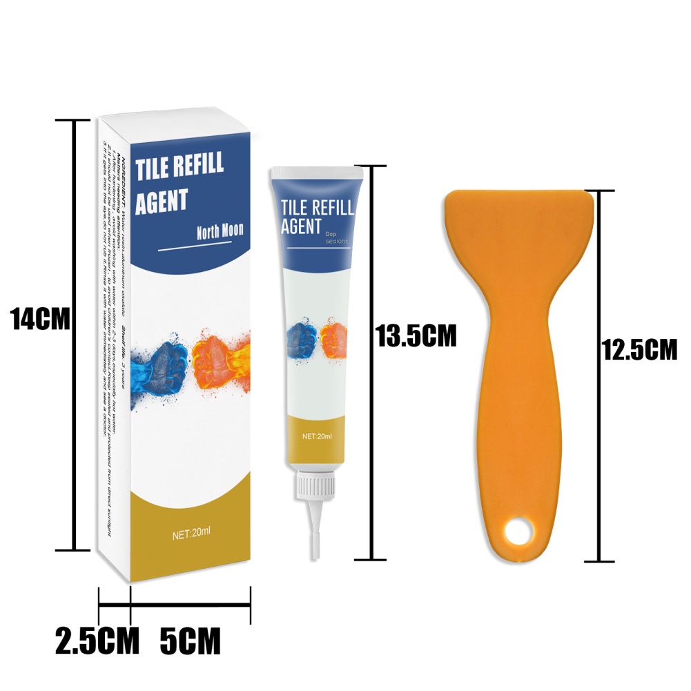 ღ 20g Agen Perbaikan Celah Genteng Tahan Air Tile Refill Grout Pen Mouldproof Filling Agents Tile Reform Coating Mould Cleaner Tile Sealer Repair Glue