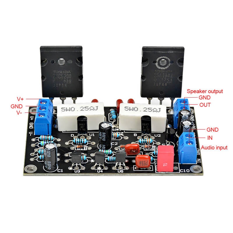 Amplifier Board 100W 2SC5200+2SA1943 - A2D847