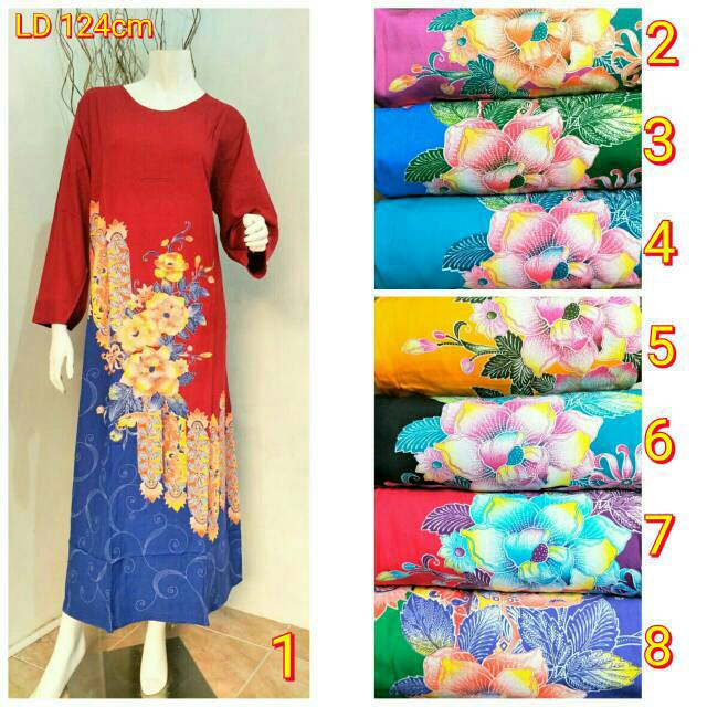 Daster Muslim Batik Sari Kencana Jumbo