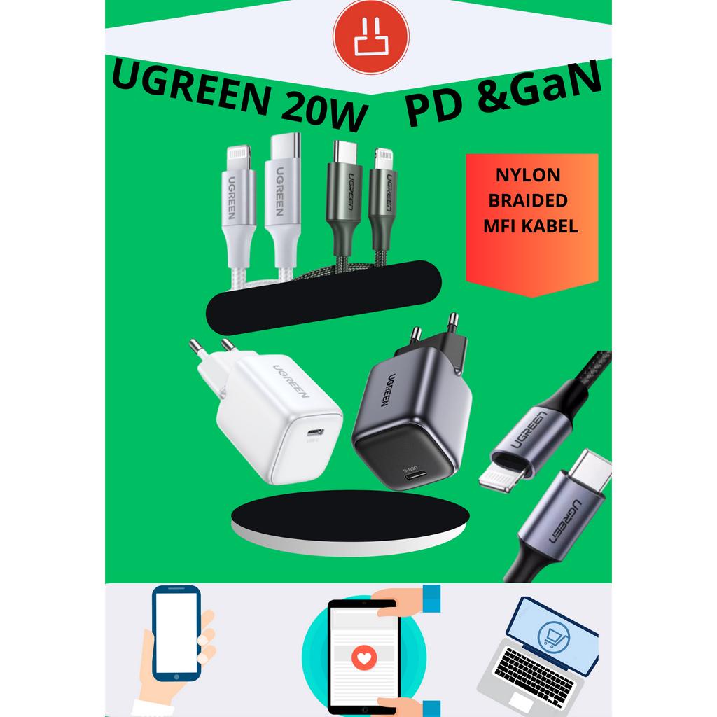 UGREEN Charger GaN FAST Charging PD 20 Watt MFi