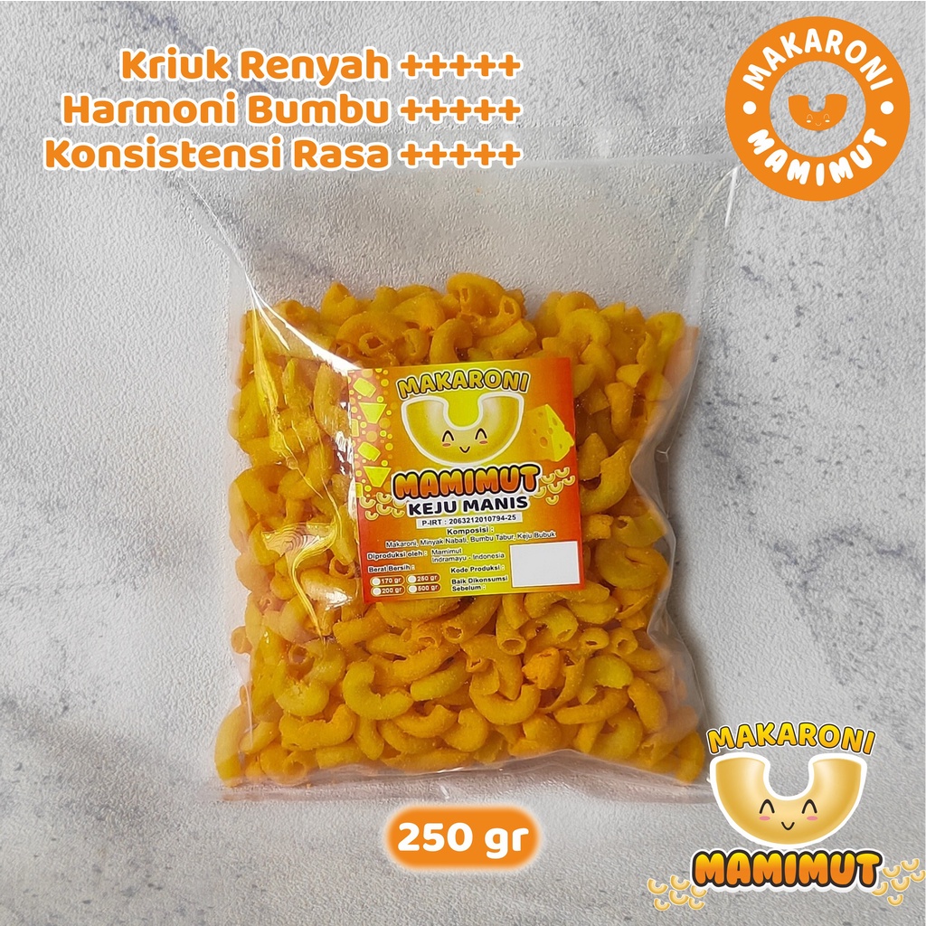 

Makaroni MaMiMut 250gr Kriuk Renyah varian MANIS