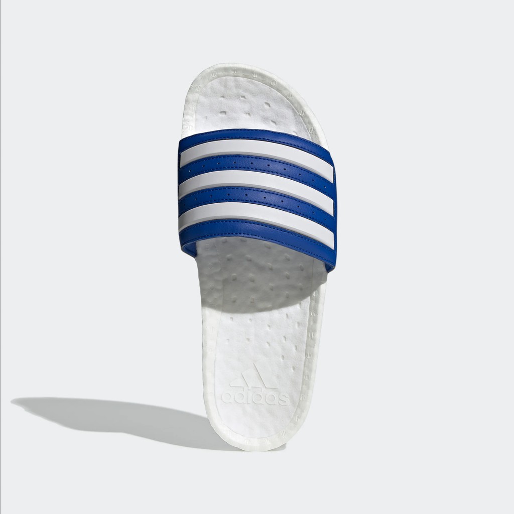 ADIDAS SANDAL BOOST Blue White Adilette Boost Slides Original 100%