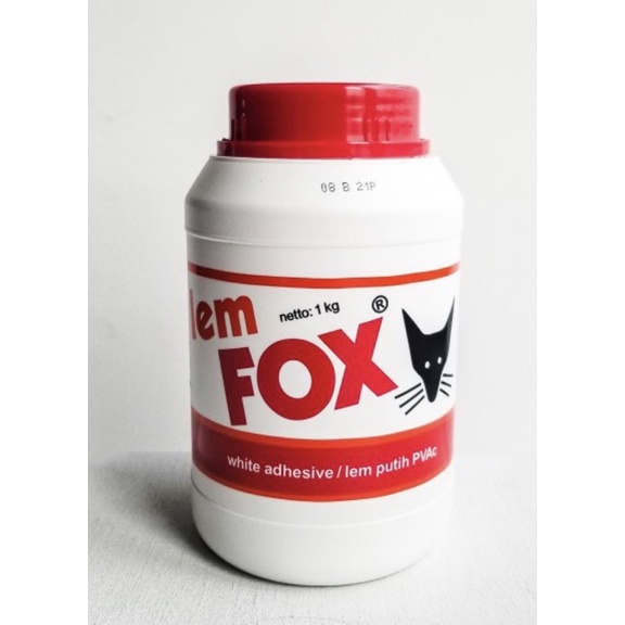 FOX - WHITE ALL PURPOSE ADHESIVE PAPER GLUE - LEM PUTIH PVC PVAC STIK - 60 - 150 - 500 GR KAYU WOOD SERBAGUNA SLIME