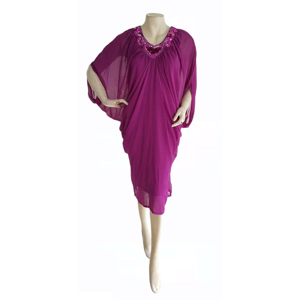 Agustine Kaftan Ungu