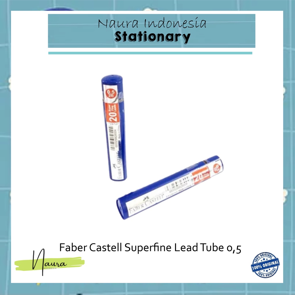 

FABER CASTELL SUPERFINE LEAD TUBE 0,5MM DARK BLUE | ISI PENSIL MEKANIK