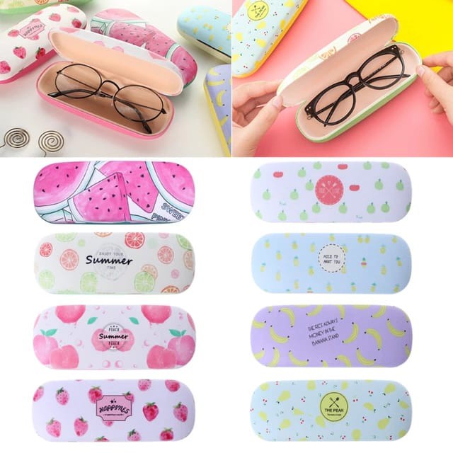 T&amp;Y  Kotak Kacamata Motif Buah Fruit Glasses Case Tempat Kaca Mata Karakter KW High Quality