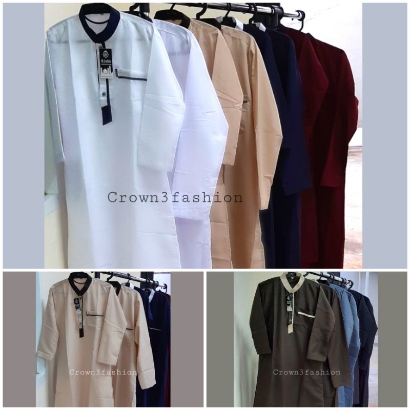 Jubah Gamis Couple Ayah &amp; Anak Katun terbaru *COD OK