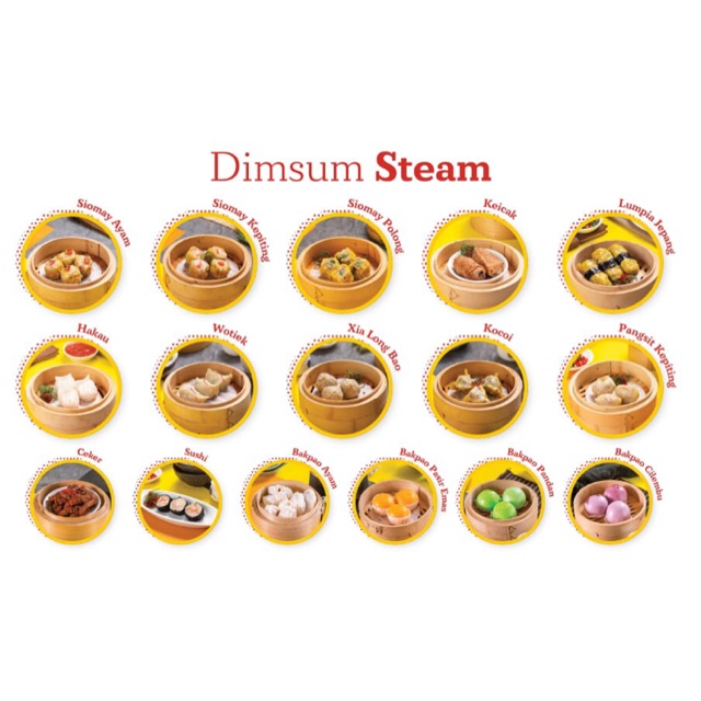 

Dimsum Frozen Lengkap 31 Macam Dimsum Steam/Goreng