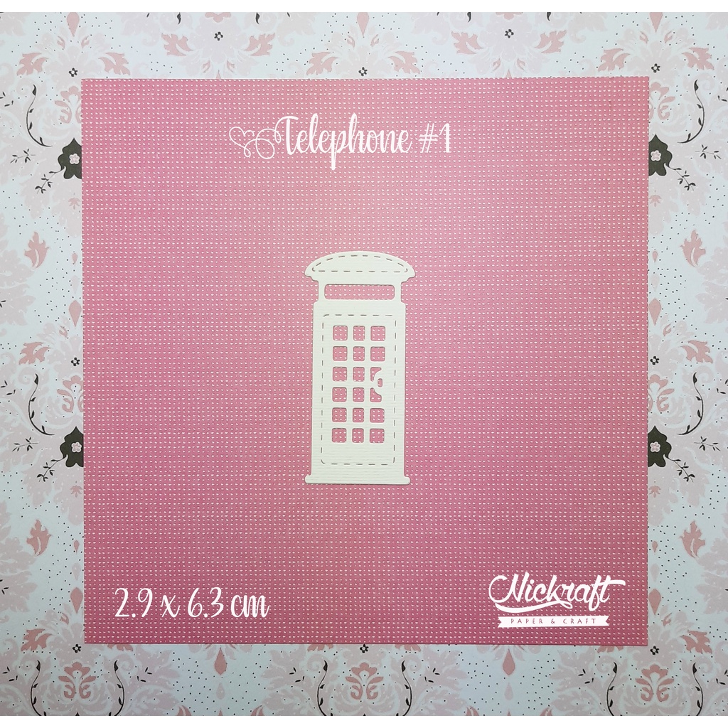 

TELEPHONE BOOTH #1 - Bahan Scrapbook Mahar Kotak Telfon