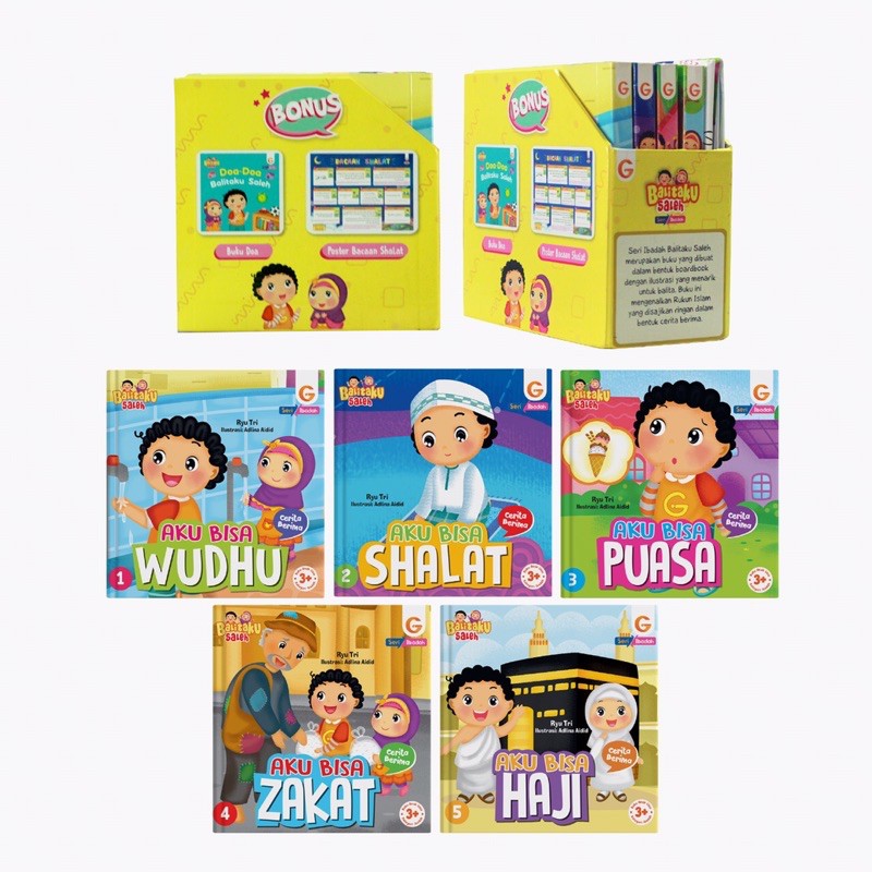 Set Board Book Balitaku Shaleh ; Seri ibadah