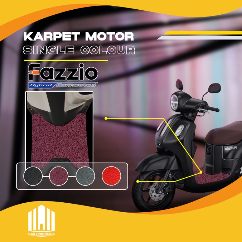 KARPET MOTOR FAZZIO TERBARU KARPET MIE MOTOR YAMAHA SC ALAS MOTOR AKSESORIS SEPEDA MOTOR