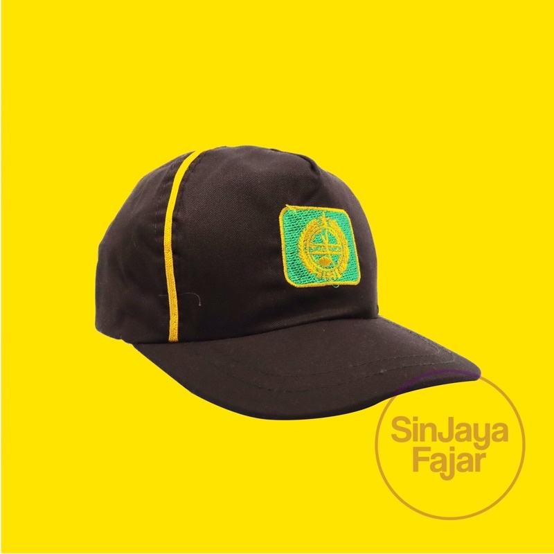 Topi Pramuka Coklat Siaga Laki-Laki Seragam Sekolah FAJAR