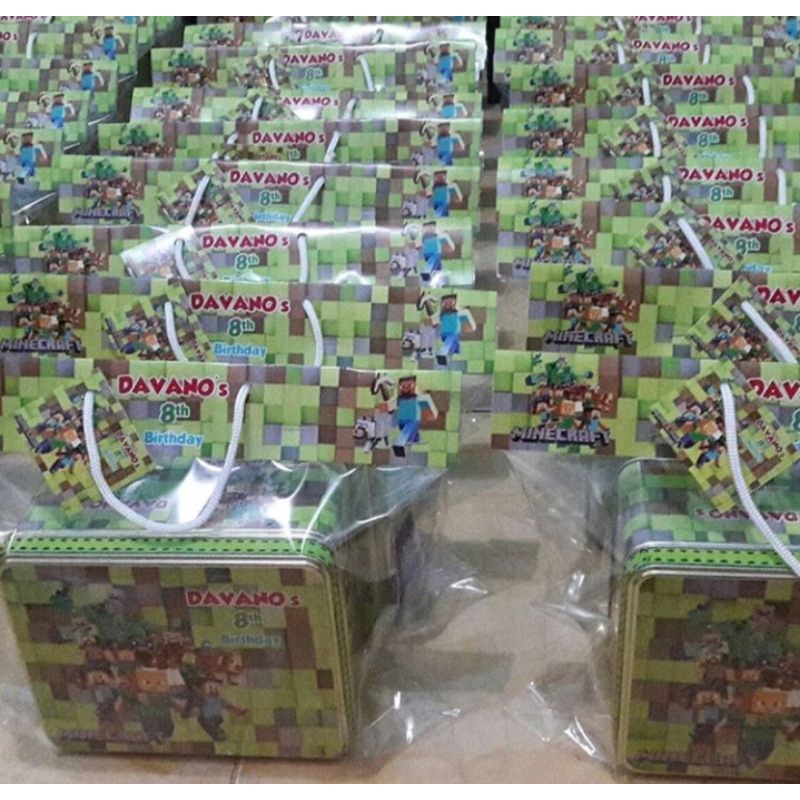 souvenir box kaleng dan Label custom