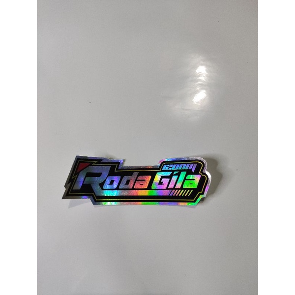 

roda gila stiker hologram