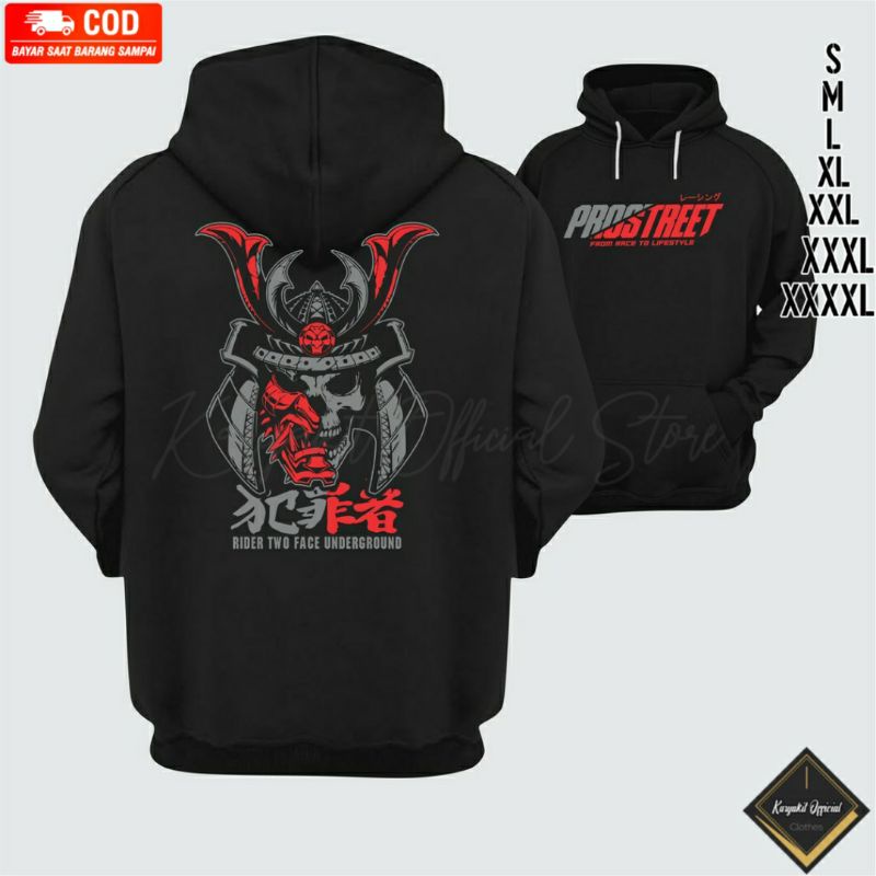 Jaket Hoodie Prostreet Samurai  | Hoodie Prostreet Supermoto Indonesia