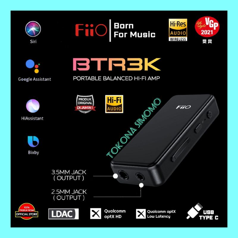 FIIO BTR3K / BTR 3K Portable Hi-Fi Bluetooth Amplifier