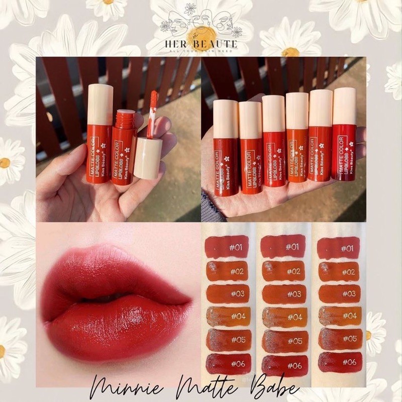 Lipgloss Minnie Matte Original Thailand / Lipgloss Matte Bangkok / Lip Matte Thailand