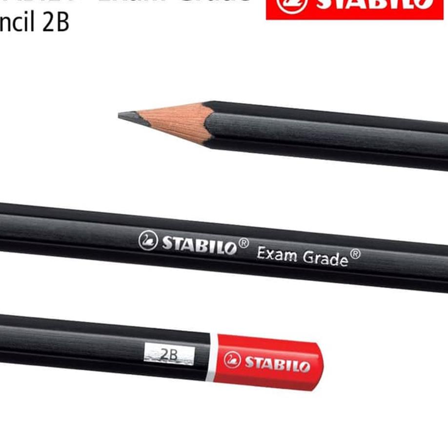 

Borong Promo STABILO Exam Grade - Pensil 2B - 12pcs / Pencil Kayu Hitam Ujian Sekolah Komputer UNBK