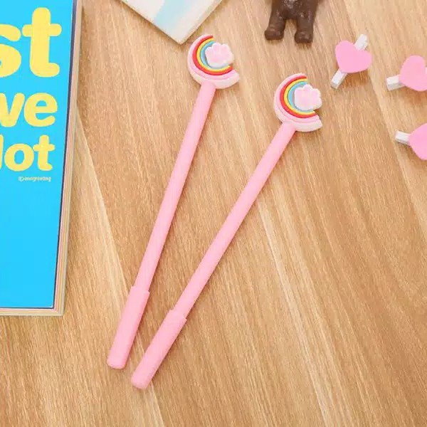 

PULPEN KARAKTER PELANGI CUTE LUCU TINTA GEL BLACK 0.38MM RAINBOW PAW