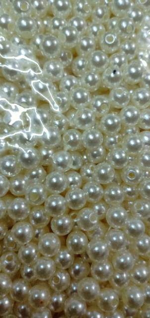 Mutiara jahit AAA 4mm  putih atau bw Premium per pon berat 450gram