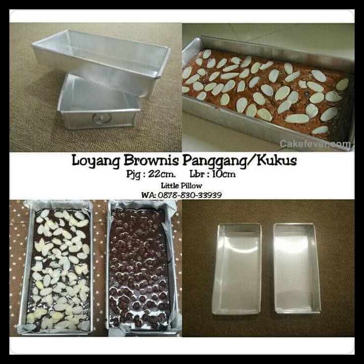 Kualitas 1 Loyang Brownis Kukus/Brownis Panggang/Cetakan Kue Brownis Lapis Legit