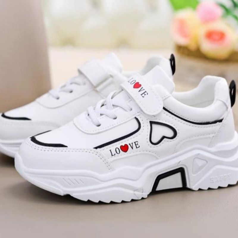 Sepatu wanita fashion sneakers JintuLoveRepet/sepatu sneakers tali dan repet trendy termurah bisa cod kekinian/sepatu wanita jalan santai trendy/sepatu wanita sneakers santai jalan trendy