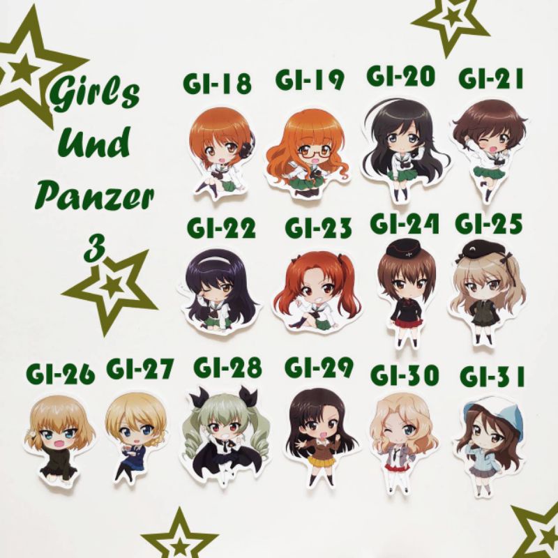 

Sticker Anime Girls und Panzer 3 Merchandise