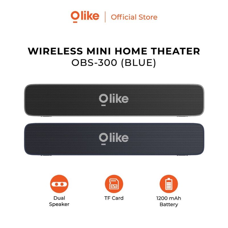 Olike OBS 300 Speaker Soundbar bluetooth 5.0 OLIKE OBS-300 OASE S3 - Bluetooth speaker OLIKE OBS-300 OASE S3 Speaker bluetooth wireless OASE S3 / OLIKE OBS- 300 Soundbar Stereo Multi Fungsi - Original