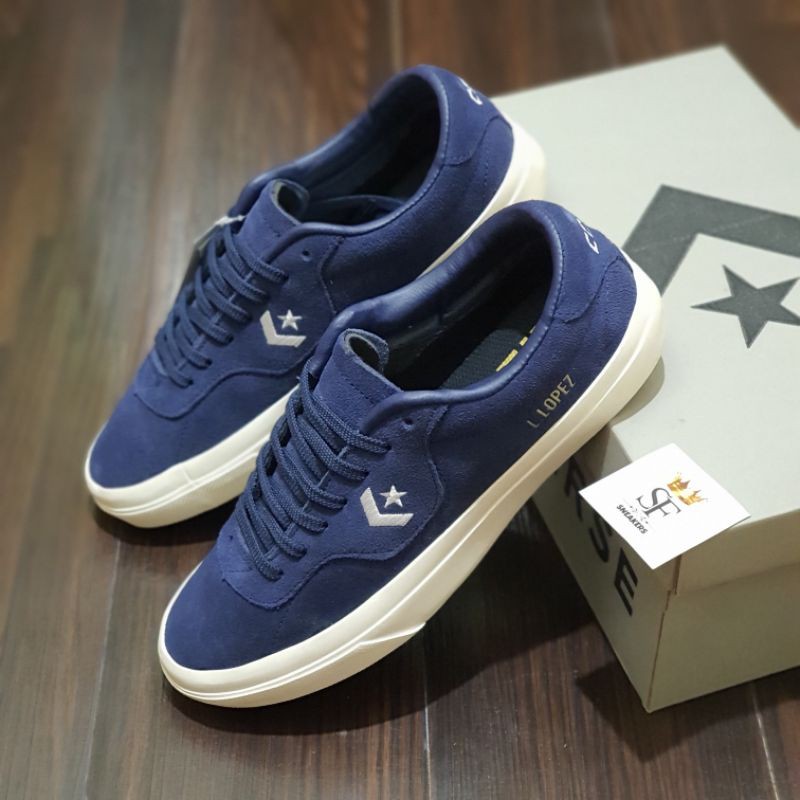 Sepatu Converse L.Lopez Navy Premium High Quality