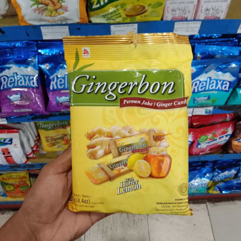 Jual Yummer L Permen Gingerbon Jahe With Honey Lemon Shopee Indonesia 4287